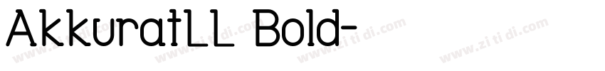 AkkuratLL Bold字体转换